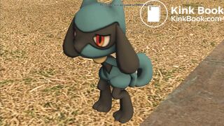 Riolu tries ot keep holding it