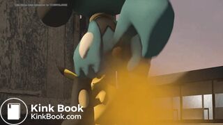 Riolu tries ot keep holding it