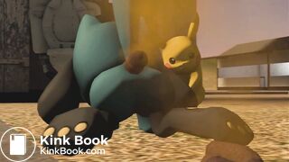 Riolu tries ot keep holding it