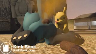 Riolu tries ot keep holding it