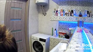 Woman pooping in Toilet 217