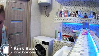 Woman pooping in Toilet 217