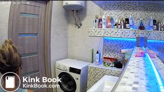 Woman pooping in Toilet 217