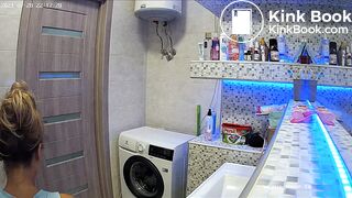 Woman pooping in Toilet 217