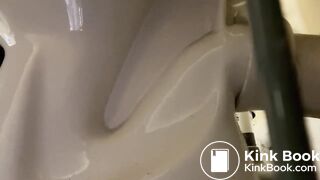 Pooping toilet Girl YT Three poos in very quick succes