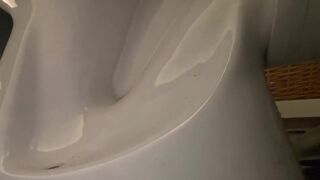 Pooping toilet girl YT 8, Another big morning poo