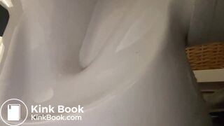 Pooping toilet girl YT 8, Another big morning poo