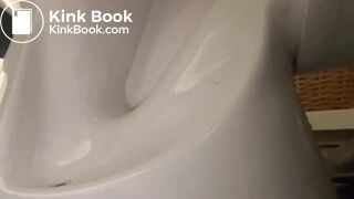 Pooping toilet girl YT 8, Another big morning poo