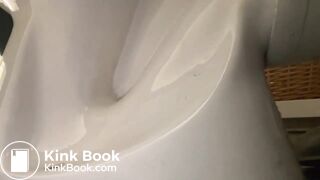 Pooping toilet girl YT 8, Another big morning poo