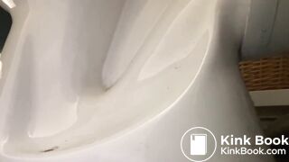 Pooping toilet girl YT 8, Another big morning poo