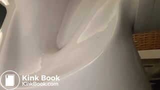 Pooping toilet girl YT 8, Another big morning poo