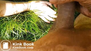 Pee and scat in the grass