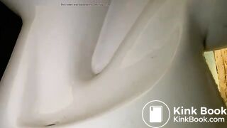 Pooping toilet Girl YT 7, Morning poo in two acts