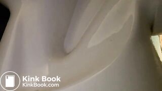 Pooping toilet Girl YT 7, Morning poo in two acts