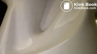 Pooping toilet Girl YT 7, Morning poo in two acts