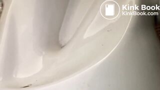 Pooping toilet Girl YT 5, Short but very urgent poo