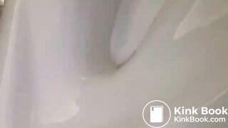 Pooping toilet girl YT 1, Hefty morning poo plops