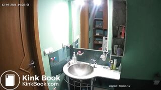 Woman pooping in Toilet 202