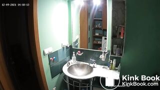 Woman pooping in Toilet 202