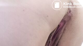 Chubby alt girl scat close up