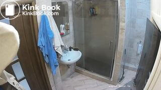 Woman pooping in Toilet 201