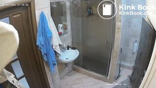Woman pooping in Toilet 201
