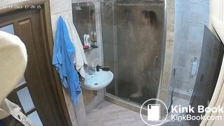 Woman pooping in Toilet 201