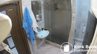 Woman pooping in Toilet 201
