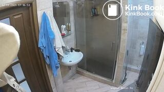 Woman pooping in Toilet 201