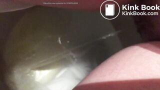 GF taking dump on toilet