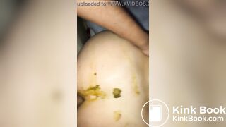 Casada deu a buceta e o cu cagado