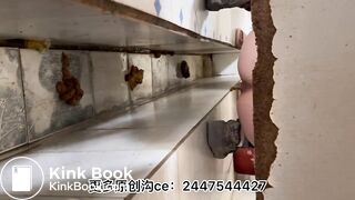 The girl defecated heavily in the toilet 23 - video 2