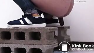 Woman Pooping Angle 2