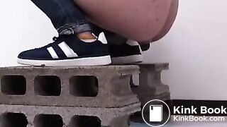 Woman Pooping Angle 2