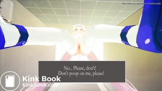 Catgirl shitting on tiny