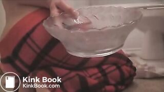 Young american chick drops a stinky load