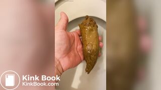 got a thick, smelly turd out of the toilet