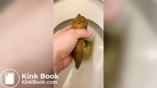 got a thick, smelly turd out of the toilet