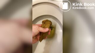 got a thick, smelly turd out of the toilet