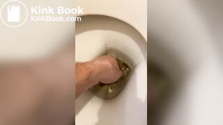 got a thick, smelly turd out of the toilet