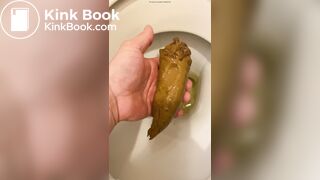 got a thick, smelly turd out of the toilet