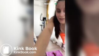 Girl Pooping After Gym