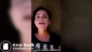 She is enjoying some scat