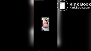 Girl releases big turd in the toilet. Huge log