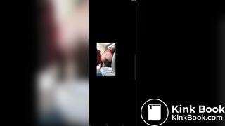 Girl releases big turd in the toilet. Huge log