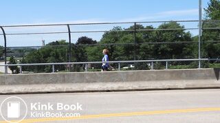 Girl has diarrhea outside