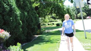 Girl has diarrhea outside