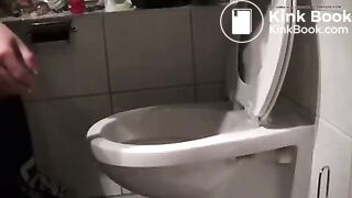 Masked Woman Throws up shit