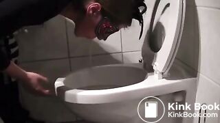 Masked Woman Throws up shit