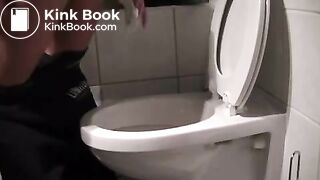 Masked Woman Throws up shit